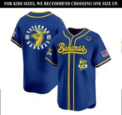 SVN Banana Baseball Jersey – Youth & Adult Sizes – Custom Graphic Shirt