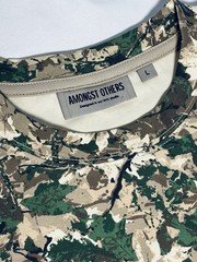 Amongst Others Drop Shoulder Boxy Fit Short Sleeve Shirt Camo Men’s Large NWT