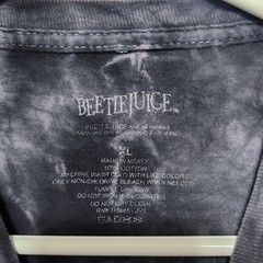Beetlejuice Animated TV Series Purple Tye Dye Tshirt Adult Size XL Tim Burton