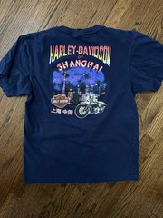 Harley-Davidson 2016 Shanghai China Black T-Shirt Eagle Front M/L