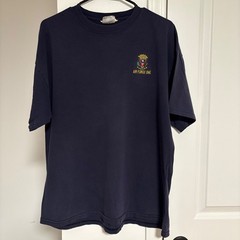 Air Force One Embroidered T Shirt Navy Blue Adult XL