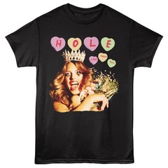Hole Courtney Love Live Through This Candy Hearts Men’s T Shirt Grunge Rock