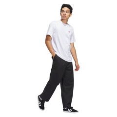 adidas Originals 4.0 Logo Tee White Cotton Crewneck T-Shirt Unisex Skateboarding