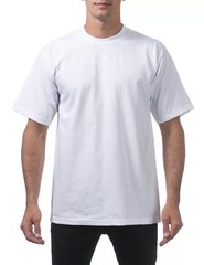 6 Pack ProClub Pro Club Mens Heavyweight White Short Sleeve T-Shirts Cotton Tees