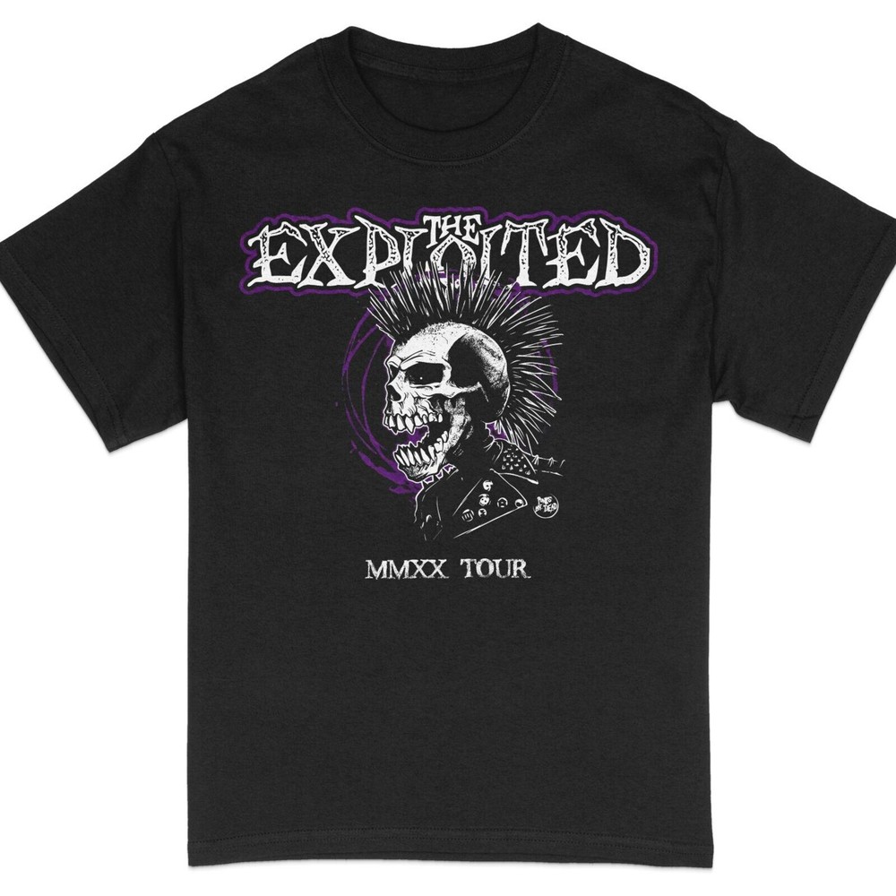 Punk Rock Band Graphic Tee, Skull Design, Spiked Hair, MMXX Tour Unisex T-Shirt