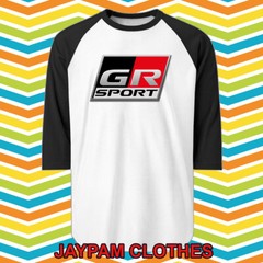 GR Sport Gazoo Racing Japan Car Tuner Men’s Raglan Black Size S – 2XL
