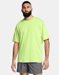 NWT Mens Large Under Armour OVERSIZED HEAVYWEIGHT SHORT SLEEVE Green SHIRT L $40