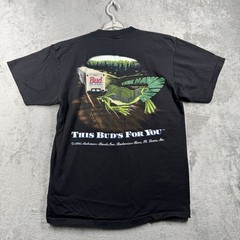 Budweiser Shirt Frogs Unisex Large Double Graphic Breweriana 1995 90s Vintage