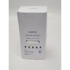 4Pack Alfani T-Shirt Mens Small White Solid 100% Cotton Regular Fit Tagless