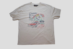 No Boundaries Mens Drive In Theater Distressed Print Oversized Shirt New Large
