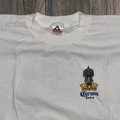Vintage Corona Extra Beer T-Shirt White XL AAA Alstyle Surf Tiki Graphic Tee