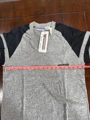 NWT Vintage 1970s Windbreaker Men’s L Heathered V-Neck Short Sleeve T-Shirt