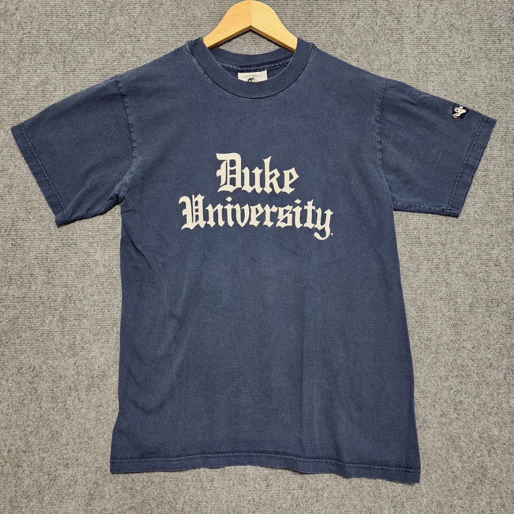 Vintage 80s Duke University T Shirt Size Medium RARE Cotton Exchange USA made