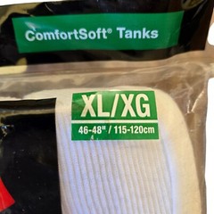 2 Packs Vtg 2008 Hanes Comfortsoft Tagless Ribbed Tank Tops Cotton Men’s XL NOS