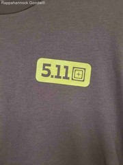 5.11 Tactical Men’s Brown Long Sleeve Always Be Ready Graphic T-Shirt Sz XL