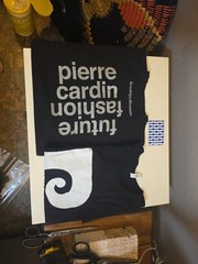Rare Black +White Pierre Cardin logo tshirt, Tote & Magnet Brooklyn Museum