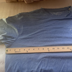 Peter Millar Pima Cotton Blend T Shirt Men L Blue Seabourn Cruise Logo Preppy