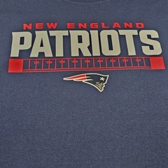 NFL Team Apparel New England Patriots Mens 3XL Navy Blue Graphic Tee New NFL