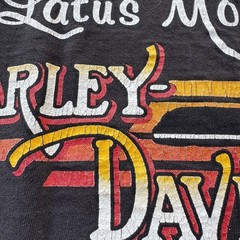 Vtg Harley Davidson Untamed Tiger Flame T Shirt XL Chopped Cut Sleeves Spokane