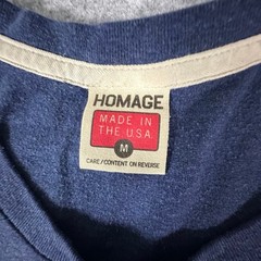 Homage Bean Town T-Shirt Medium Blue Mens Short Sleeve Graphic Tee