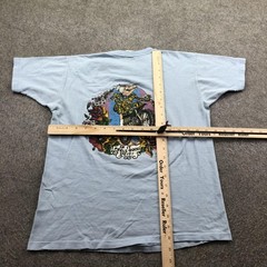 Vintage Hang Ten Shirt Mens XL Blue If It Feels Good Do It Motorcycle Bikers 70s