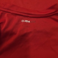 Adidas Men’s T-Shirt Size Medium (M) Red 3 Stripes Short Sleeve Climalite