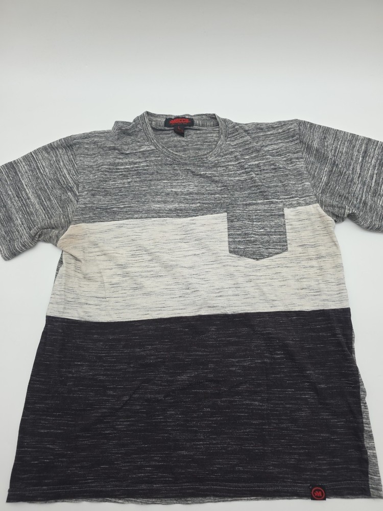 Mecca T-Shirt Men Large Pocket Striped..#44277