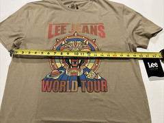 Lee Jeans World Tour T-Shirt Classic Fit Size Medium 100% Cotton by Lee