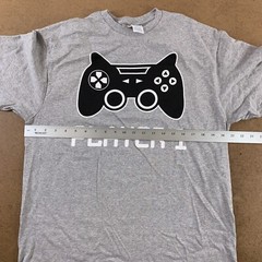 Adult Large & Newborn Gaming Player One Player Two T-Shirt & Bodysuit Set New