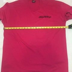 Vintage Shirt XL Fruit Loom Best Single Stitch Colorado Pink Cow Graphic 90s