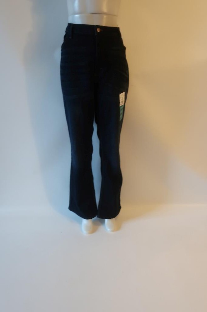 NWT Womens Lee Riders Midrise Bootcut Dark Blue Denim Jeans 24M *