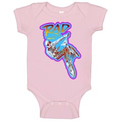 Rad Bmx Retro 80’s Movie Baby One Piece