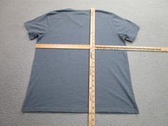 SKU Shirt Mens Large Gray V-Neck Short Sleeve Soft 100% Organic Cotton Made USA