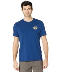 Docker Men Product Logo Hort Leeve Crew Neck Blue Cotton Graphic T-Shirt Size S