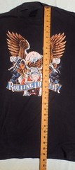 Vintage 3D Emblem Harley Davidson Shirt Rolling Thunder