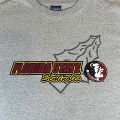 Vintage Y2K Florida State Seminoles T-Shirt Men’s XL Gray NCAA Graphic Tee FSU