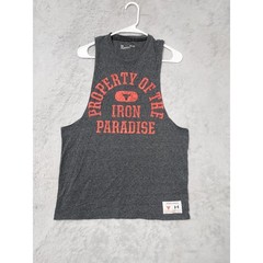 Under Armour Shirt Mens Medium Project Rock Iron Paradise Sleeveless Tank Top M