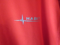 Mens HABIT Red Goji Berry 2XL Crew Neck Long Sleeve T Shirt Pullover Activewear
