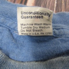 Vintage BVD Shirt Mens XL Blue Pocket Single Stitch Made in USA 90s T-Shirt Tee