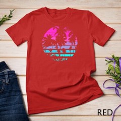 Retro Eighties 80s _ 90s Beach Style design with palm trees Unisex T-shirt