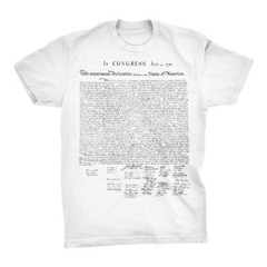 Declaration of Independence T-Shirt 100% Cotton All Sizes S-4XL NEW