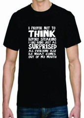Adult DryBlend® T-Shirt – ( SURPRISED WHAT I THINK – HUMOR / NOVELTY)