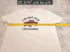 NWOT Life Is Good Men’s “I’m Not Old I’m Classic” White Crusher Tee Size XXL