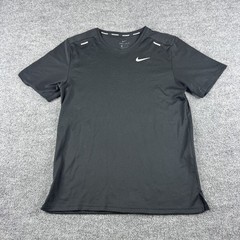 Nike Running Shirt Men S Black Short Sleeve Dri Fit Activewear Workout Gym Train