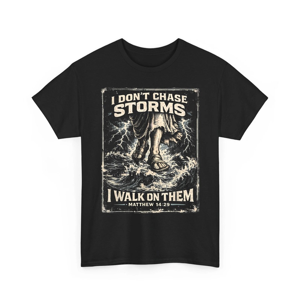Jesus Walking on Water Matthew 14:29 Funny Christian Unisex T-Shirt