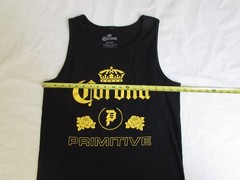 Primitive Apparel x Corona Heritage II Tank Top Black Sleeveless Tee Cotton Sz M