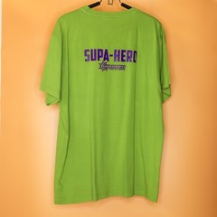 Supa-Hero Suponova Comic Con & Gaming Green T-Shirt Size XL