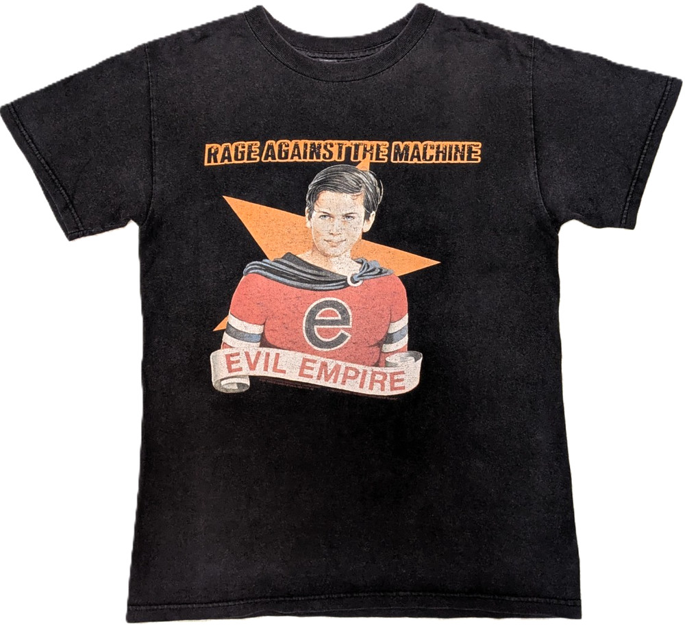 VINTAGE 90s RAGE AGAINST THE MACHINE EVIL EMPIRE T SHIRT FEAR IS YOUR ONLY GOD M