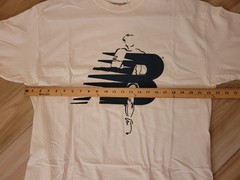 New Balance Mens XL T-Shirt White Runner Running Vintage Y2K Made in USA