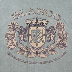Y2K Blanco Cigars Tobacco 2000s Promo Tee Olive Green Shirt Men’s XL 24×29 -READ